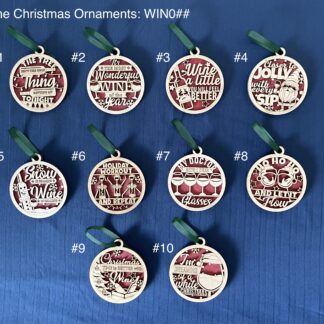 Wine Christmas Ornaments